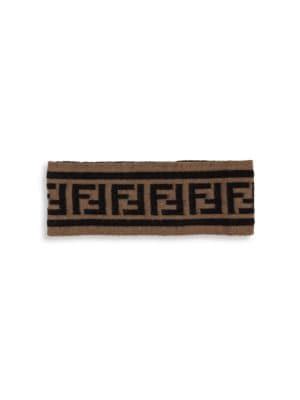 fendi double-f logo knit headband